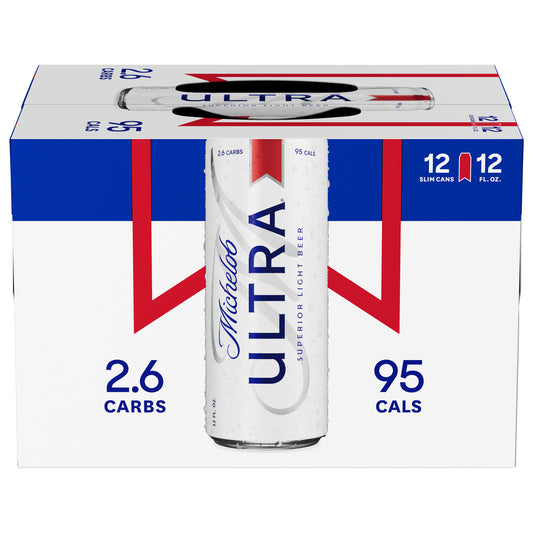 Michelob Ultra Superior Light Beer Can 12 ea