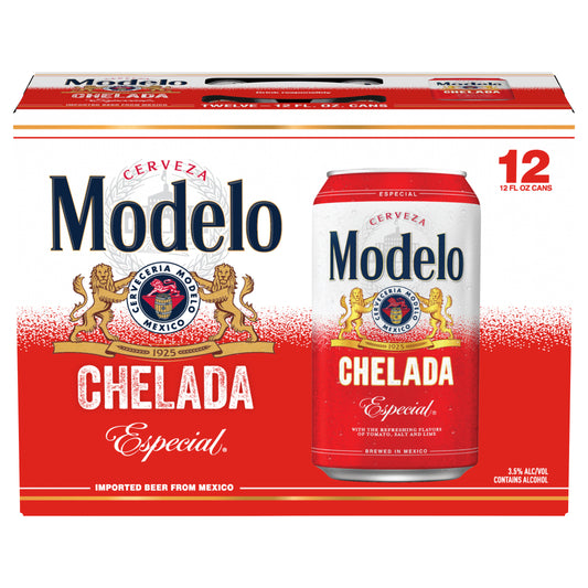 Modelo Chelada Especial Mexican Import Flavored Beer, 12 pk 12 fl oz Cans, 3.5% ABV