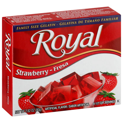 Royal Family Size Strawberry Gelatin Family Size 2.82 oz