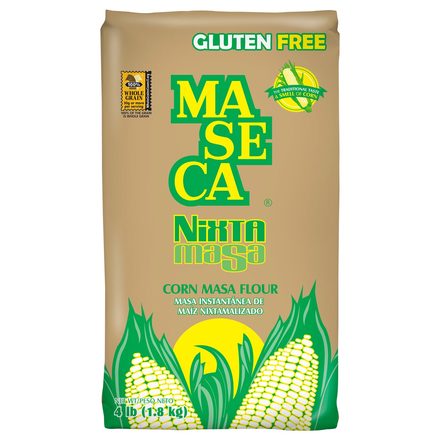 MASECA Nixtamasa Instant Corn Masa Flour 4 Lb Bag