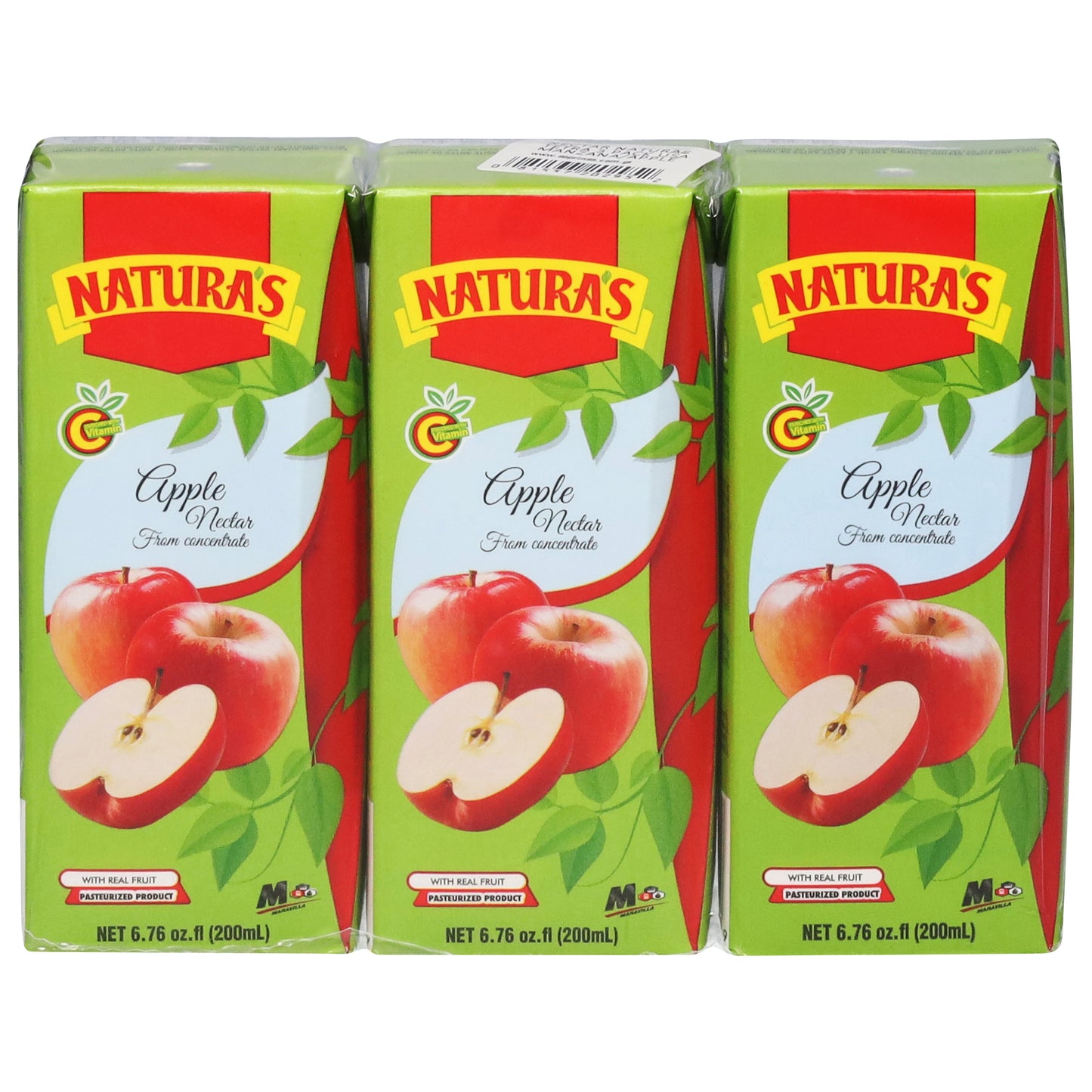 Natura's Apple Nectar from Concentrate 3 - 6.76 oz Bricks