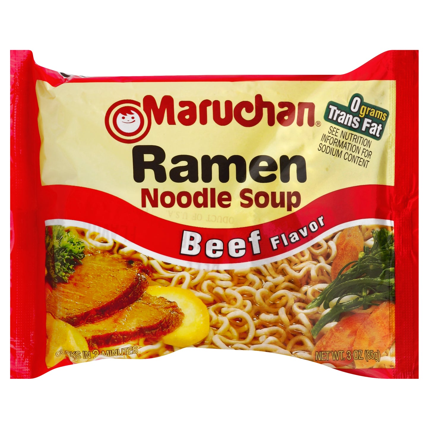 Maruchan Ramen Noodle Soup 3 oz - Beef Flavor