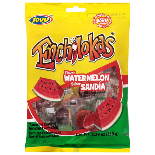 Jovy Enchilokas Tamarind Covered Watermelon Flavor Gummies with Chili 5.29 oz