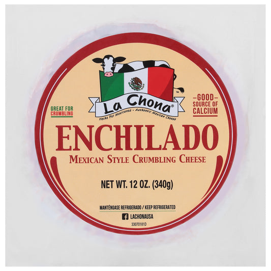 La Chona Enchilado Mexican Style Crumbling Cheese 12 oz