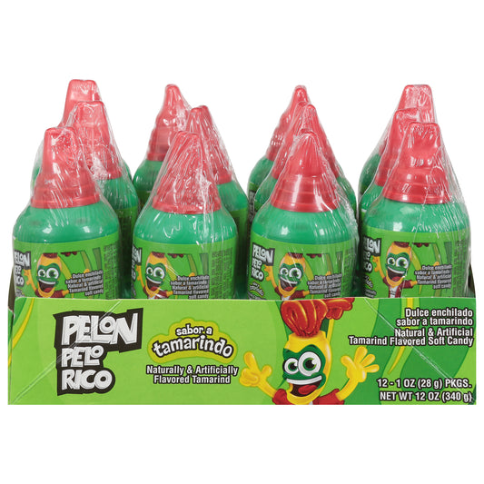 Pelon Pelo Rico Tamarind Flavored Soft Candy 12 - 1 oz Packs
