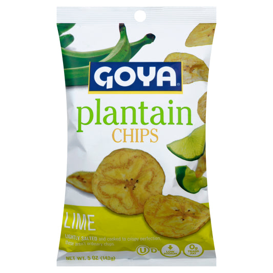 Goya Plantain Lime Chips 5 oz