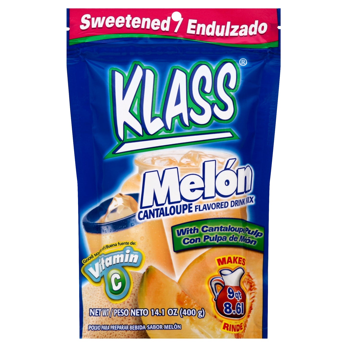 Klass Cantaloupe Drink Mix 14.1 oz