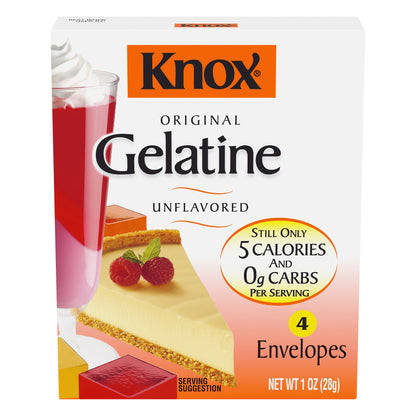 Knox Unflavored Gelatin, 4 ct - Envelopes, 1.0 oz Box