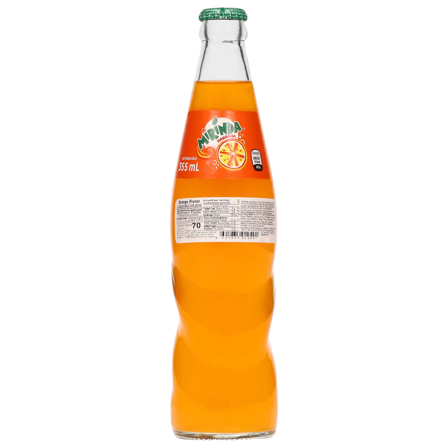 Mirinda Carbonated Orange Flavor Soft Drink 355 ml