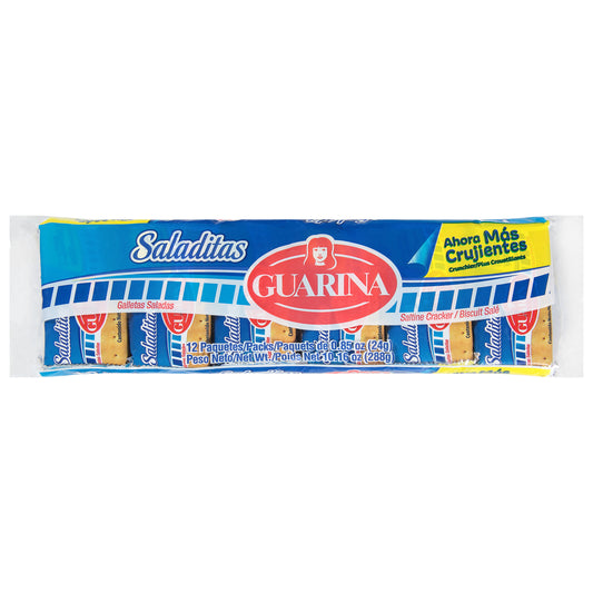 Guarina Saladitas Crunchier Saltine Cracker 12 - 0.85 oz Packs