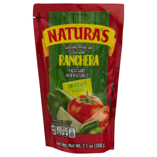 Natura's Ranchera Pasta Sauce with Vegetables 7.1 oz