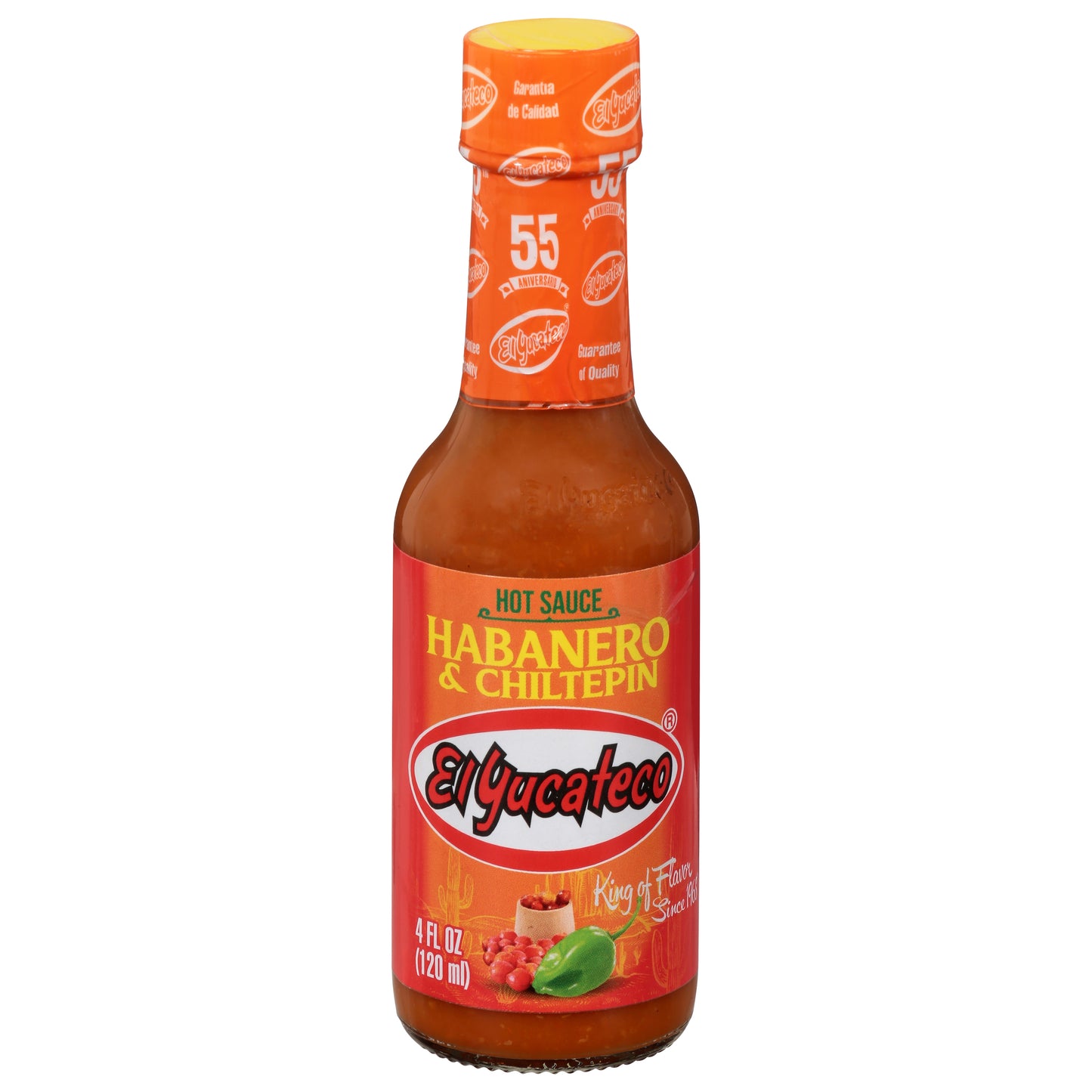 El Yucateco Habanero & Chiltepin Hot Sauce 4 fl oz