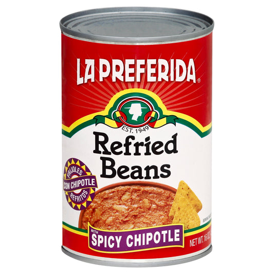 La Preferida Refried Beans 16 oz - Spicy