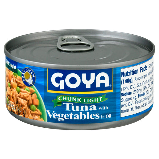 Goya Chunk Light Tuna with Vegetables in Oil 4.94 oz