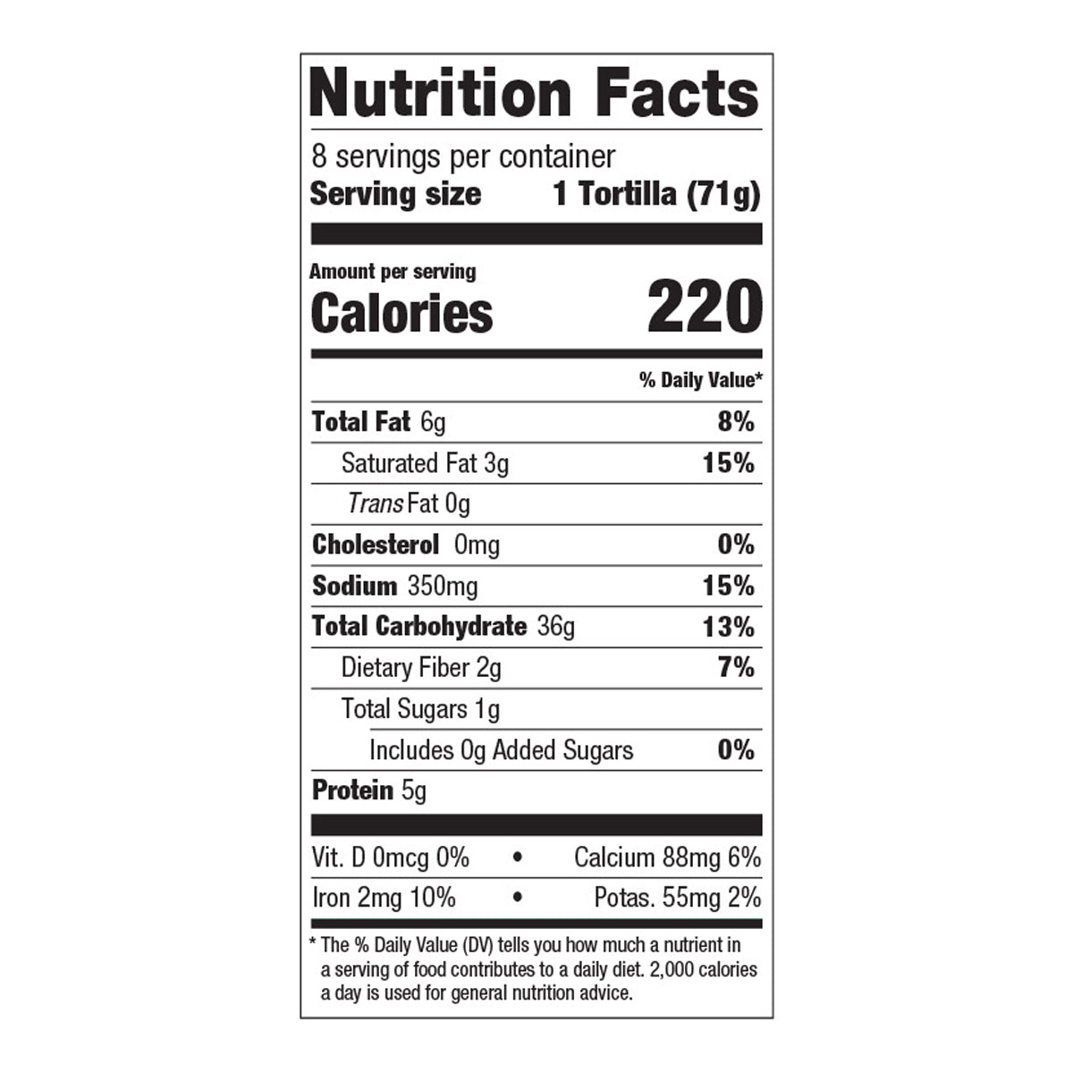 La Banderita Burrito Grande Extra Large Flour Tortilla