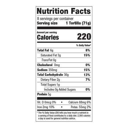 La Banderita Burrito Grande Extra Large Flour Tortilla