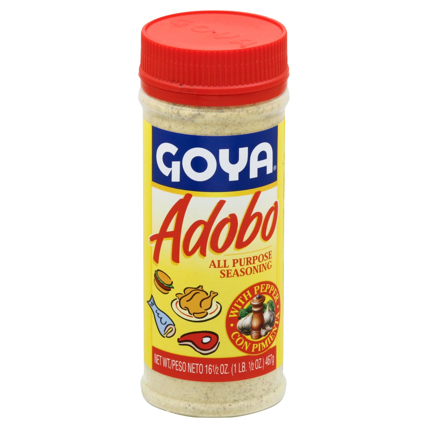 Goya Seasoning with Pepper  16.5 oz - Without Annatto