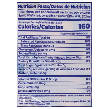 Molino del Sol Cuban Style Crackers 9.88 oz