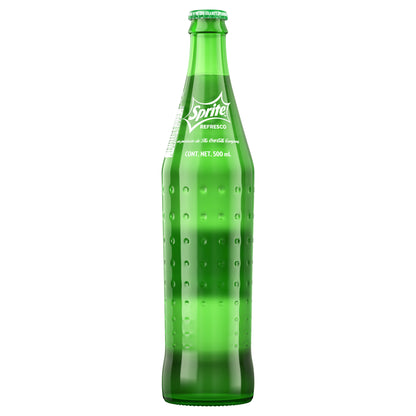 Sprite Mexico Glass Bottle, 500 mL