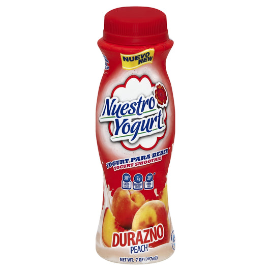 Nuestro Queso Peach Yogurt Smoothie 7 oz