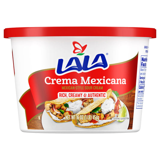 Lala Mexican-Style Crema Mexicana Sour Cream 16 oz