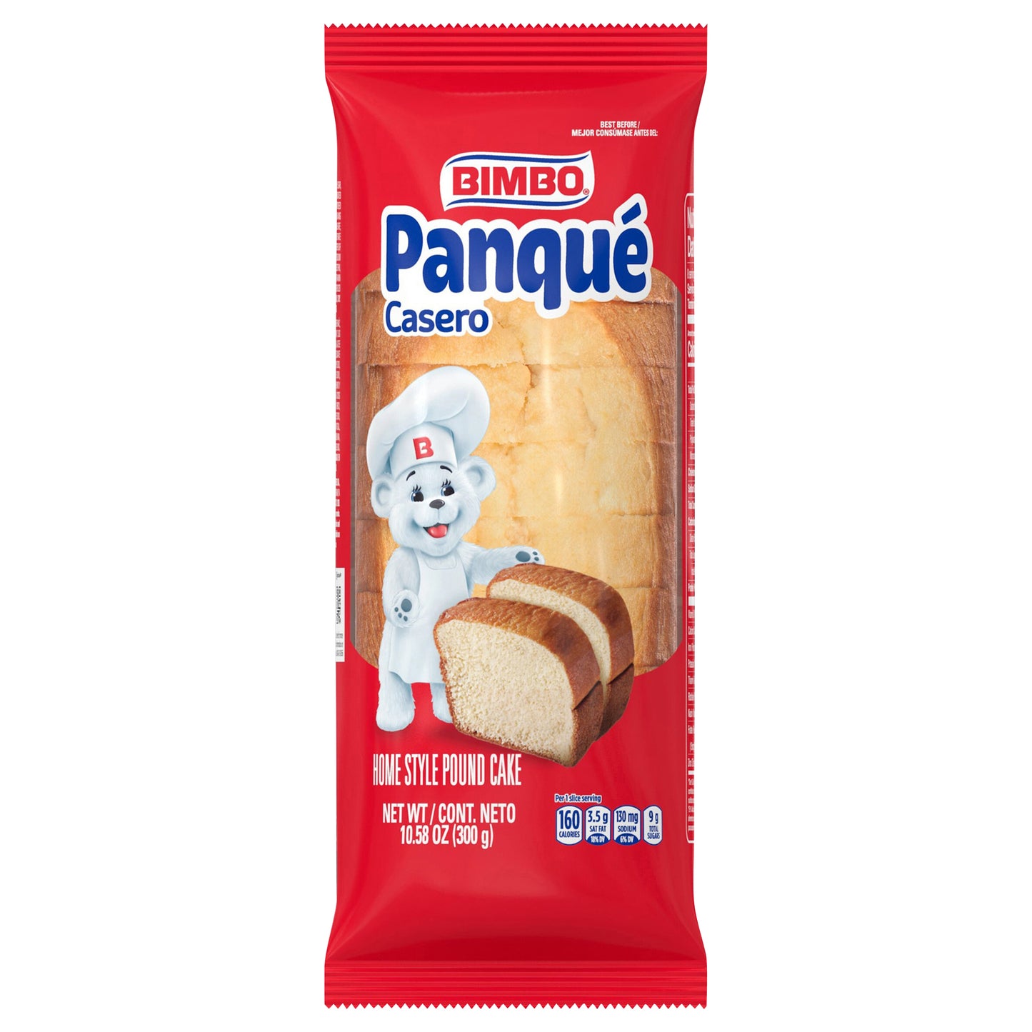 Bimbo Panqué Casero Pound Cake, 10.58 oz