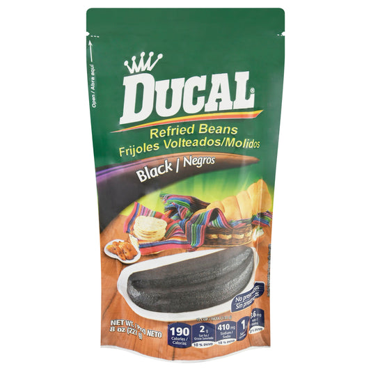 Ducal Black Refried Beans 8 oz