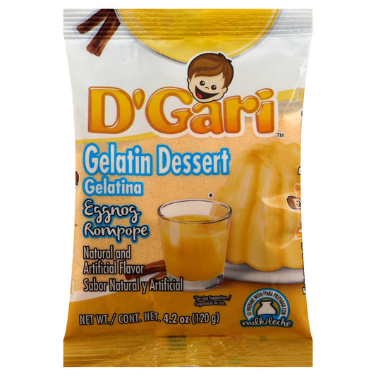 D'Gari Eggnog Gelatin Dessert 4.2 oz