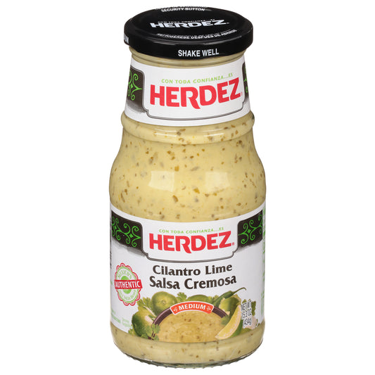 Herdez Salsa Cremosa Cilantro Limón Mediana 15.3 oz