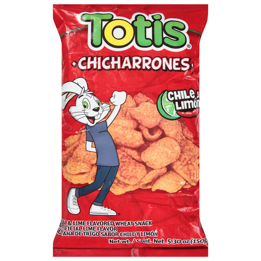 Totis Chili & Lime Flavored Chicharrones 5.30 oz