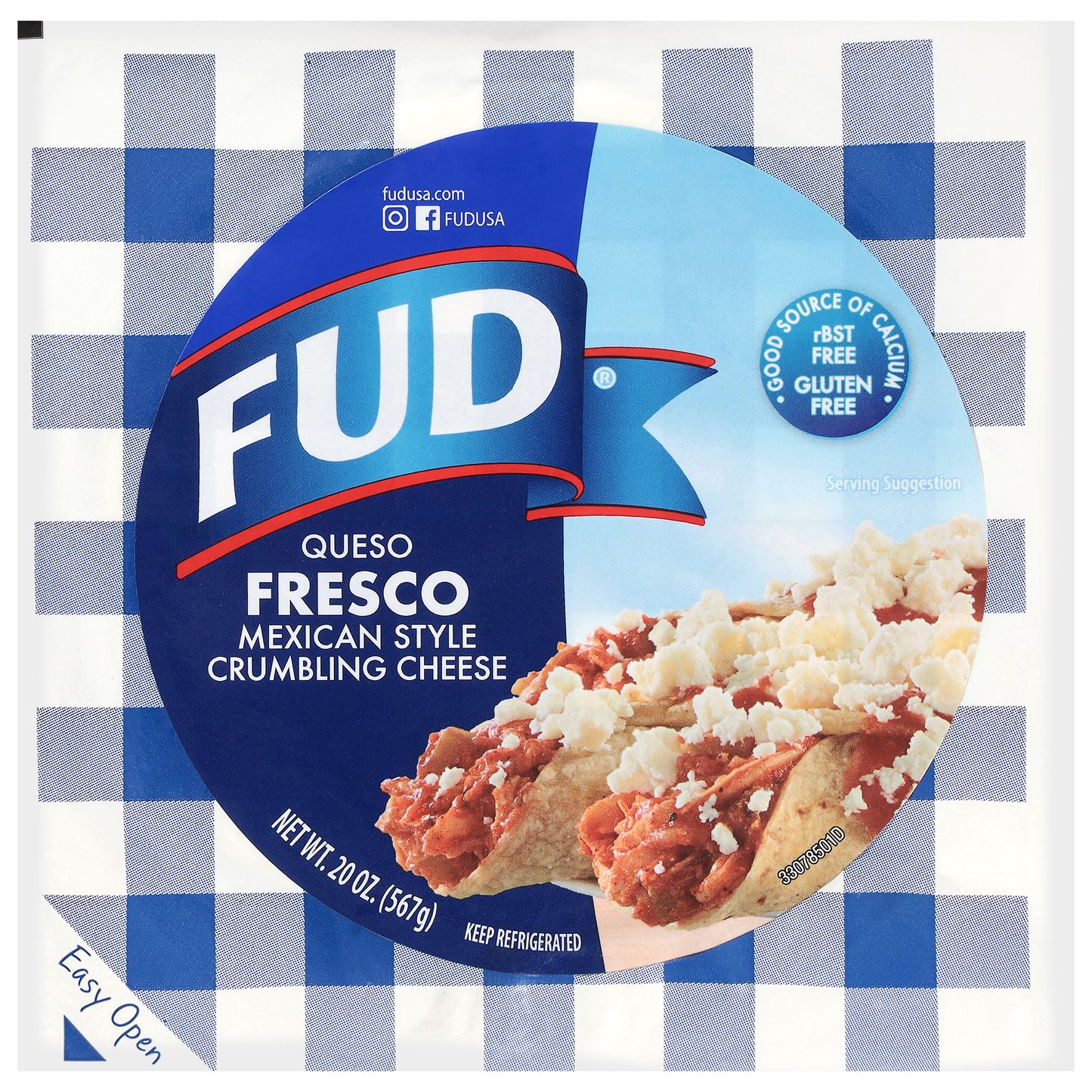 FUD Mexican Style Fresco Crumbling Cheese 20 oz