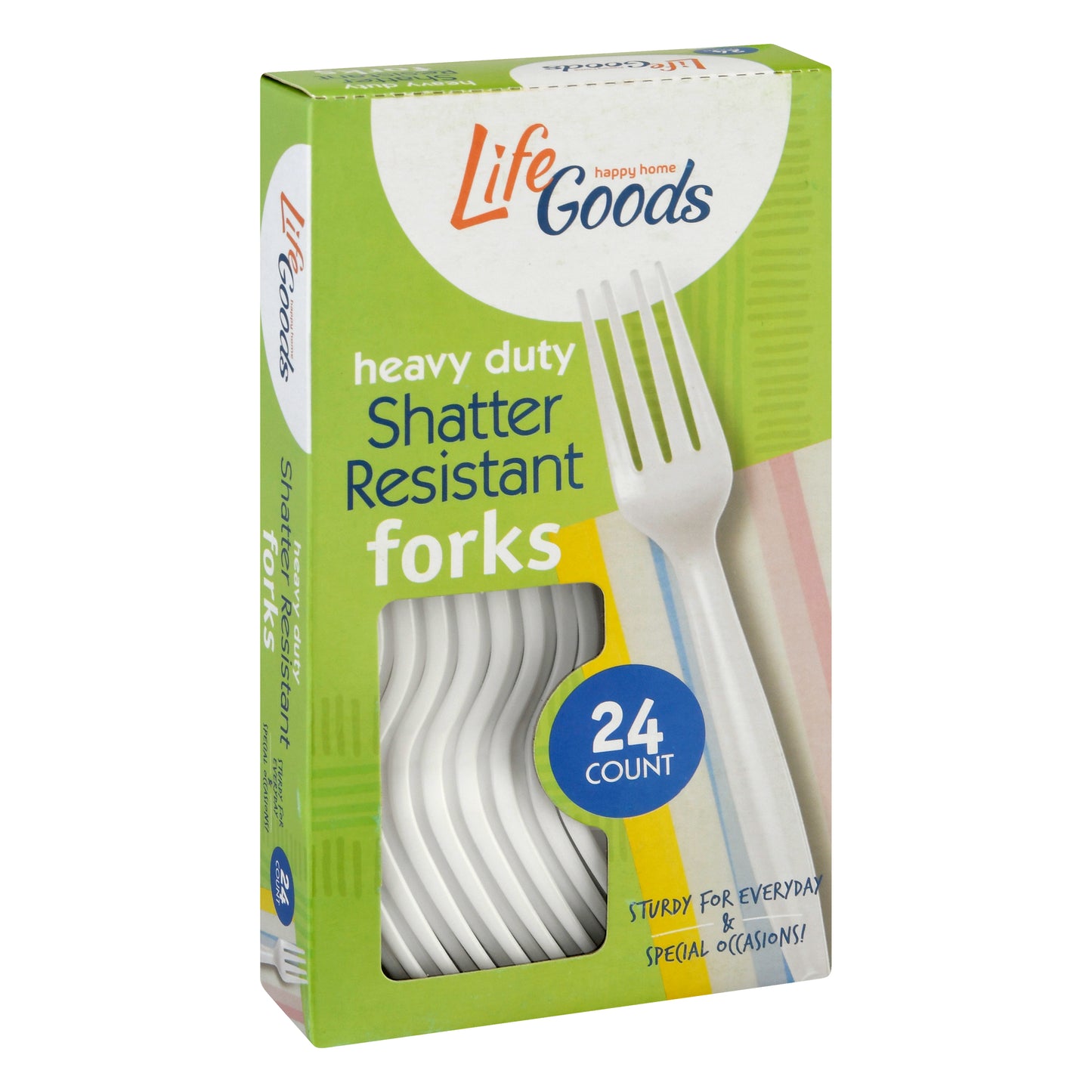 Life Goods Heavy Duty Shatter Resistant Forks 24 ea