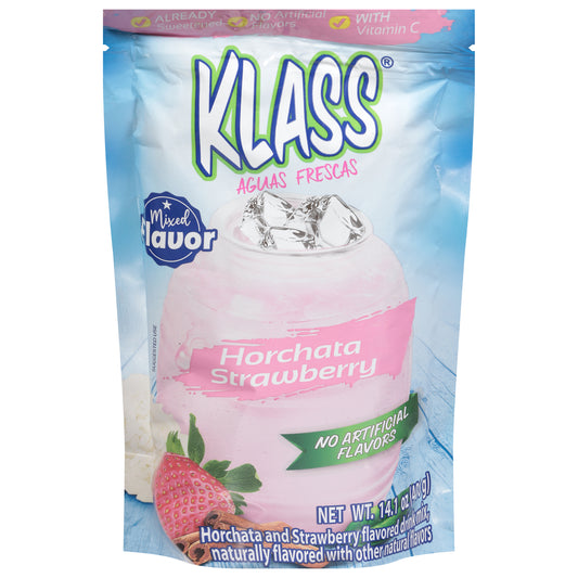 Klass Horchata Strawberry Drink Mix 14.1 oz