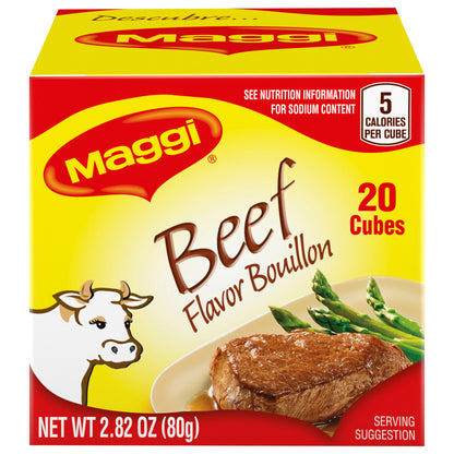 Maggi Beef Flavor Bouillon Cubes 20 Count 2.8 oz.