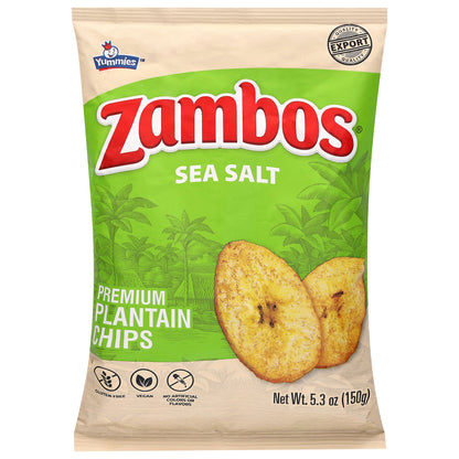 Yummies Zambos Premium Sea Salt Plantain Chips 5.3 oz
