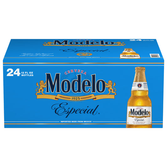 Modelo Especial Mexican Lager Import Beer 24 Bottles