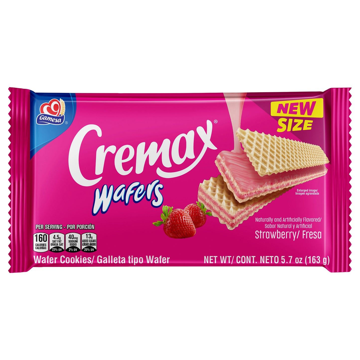 Gamesa Cremax Wafers Cookies Strawberry 5.7 Oz
