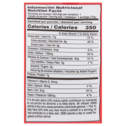 Laky Men Sopa instantánea sabor camarón 75 g