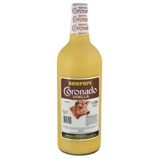 Rompope Coronado Vanilla Liqueur 1 lt Bottle