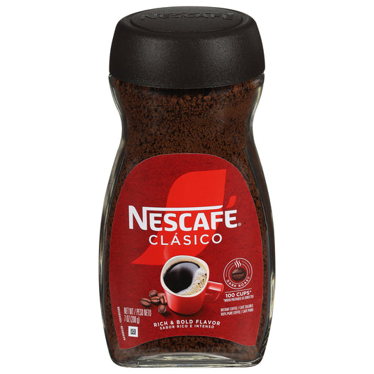 Nescafe Clasico Dark Roast Rich & Bold Flavor Instant Coffee 7 oz