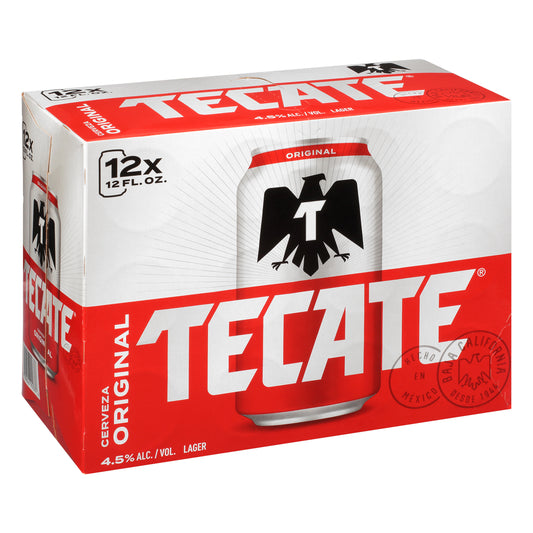 Tecate Lager Original Beer 12 ea