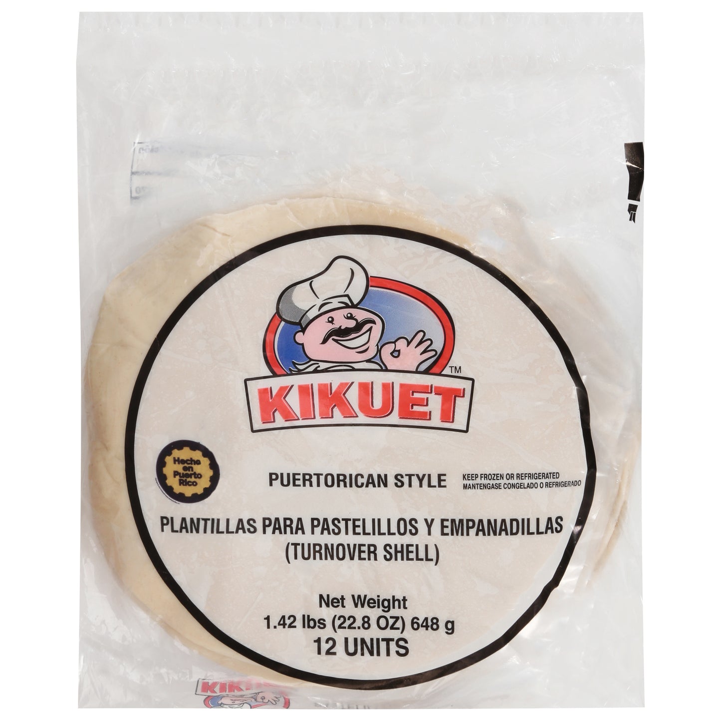 Empanadillas estilo puertorriqueño Kikuet 12 unidades