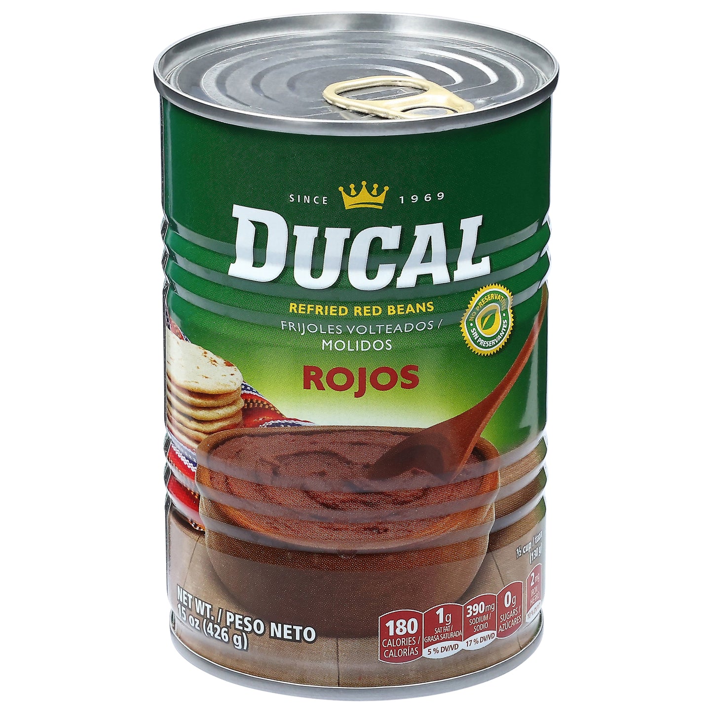 Ducal Refried Red Beans 15 oz