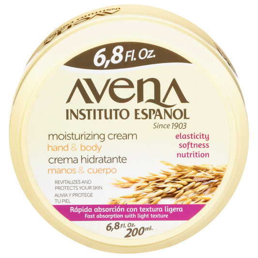 Crema Hidratante para Manos y Cuerpo Avena 6.8 fl oz