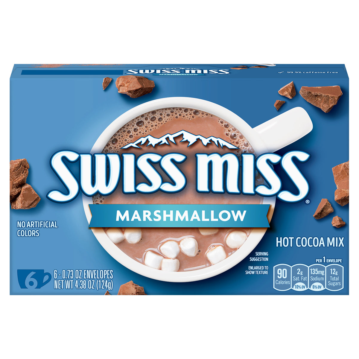 Swiss Miss Marshmallow Hot Cocoa Mix, 0.73 oz. 6-Count