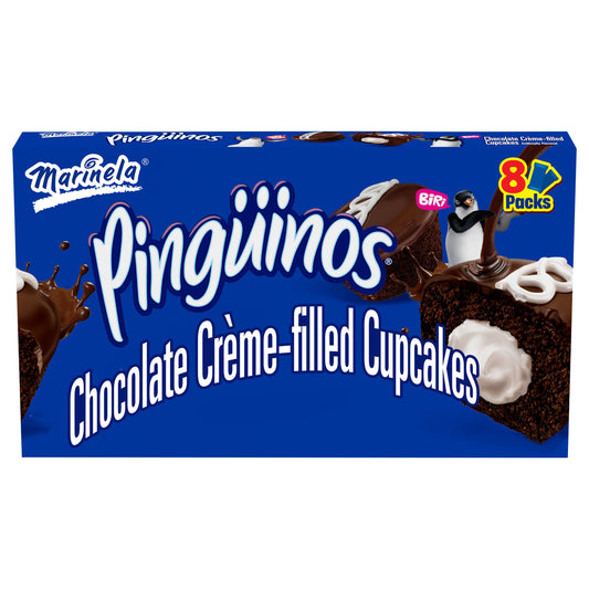 Marinela Pingüinos Chocolate Crème Filled Cupcakes, 8 packs, 11.28 oz