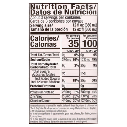 Suero Oral Peach Flavor Oral Electrolyte Solution 33.8 fl oz