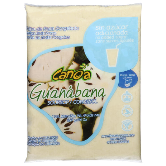 Canoa Guanabana Frozen Fruit Puree 14 oz