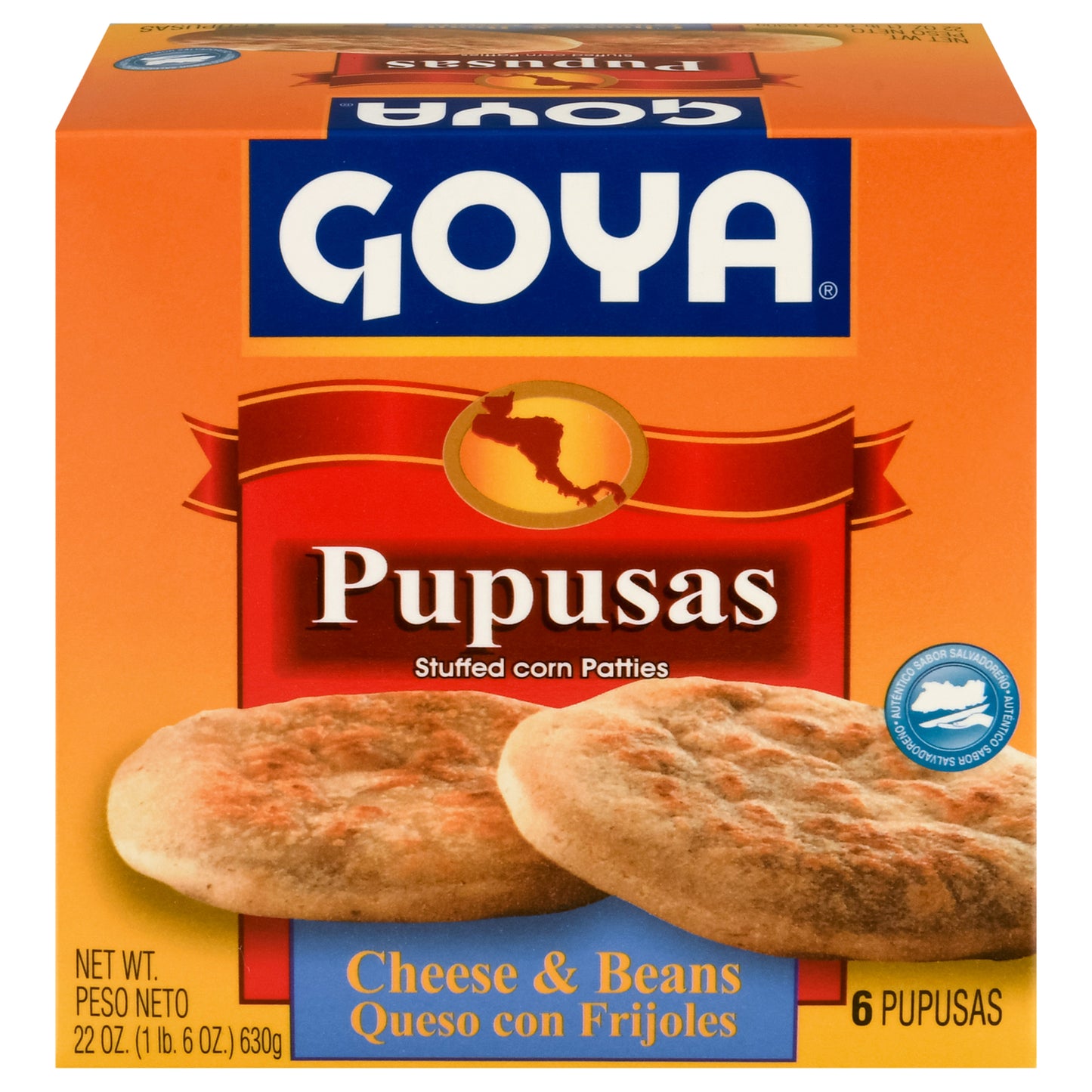 Goya Cheese & Beans Pupusas 6 Each