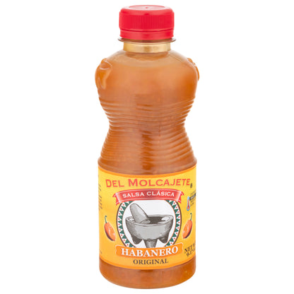Del Molcajete Original High Habanero Salsa Clasica 9.17 oz